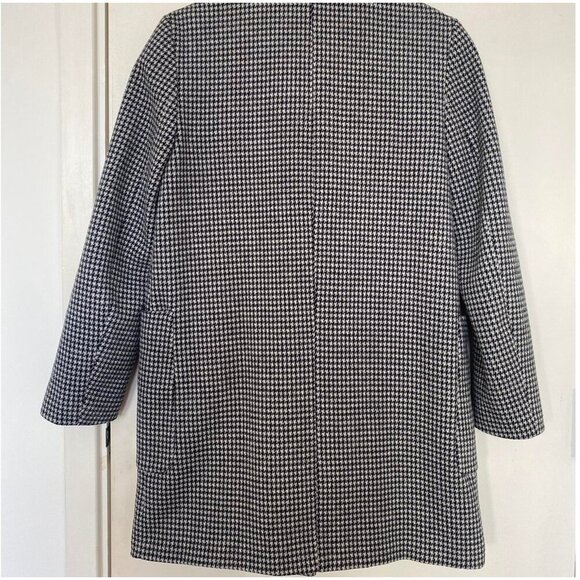 ZARA Houndstooth Tweed Frayed Jacket Blazer Size S NEW WITH TAG! - Picture 4 of 6